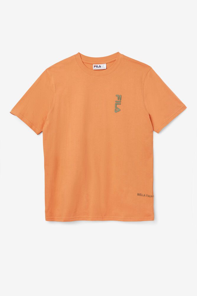 Fila Deckhand T-Shirt Orange - Mens - 76028KNHU